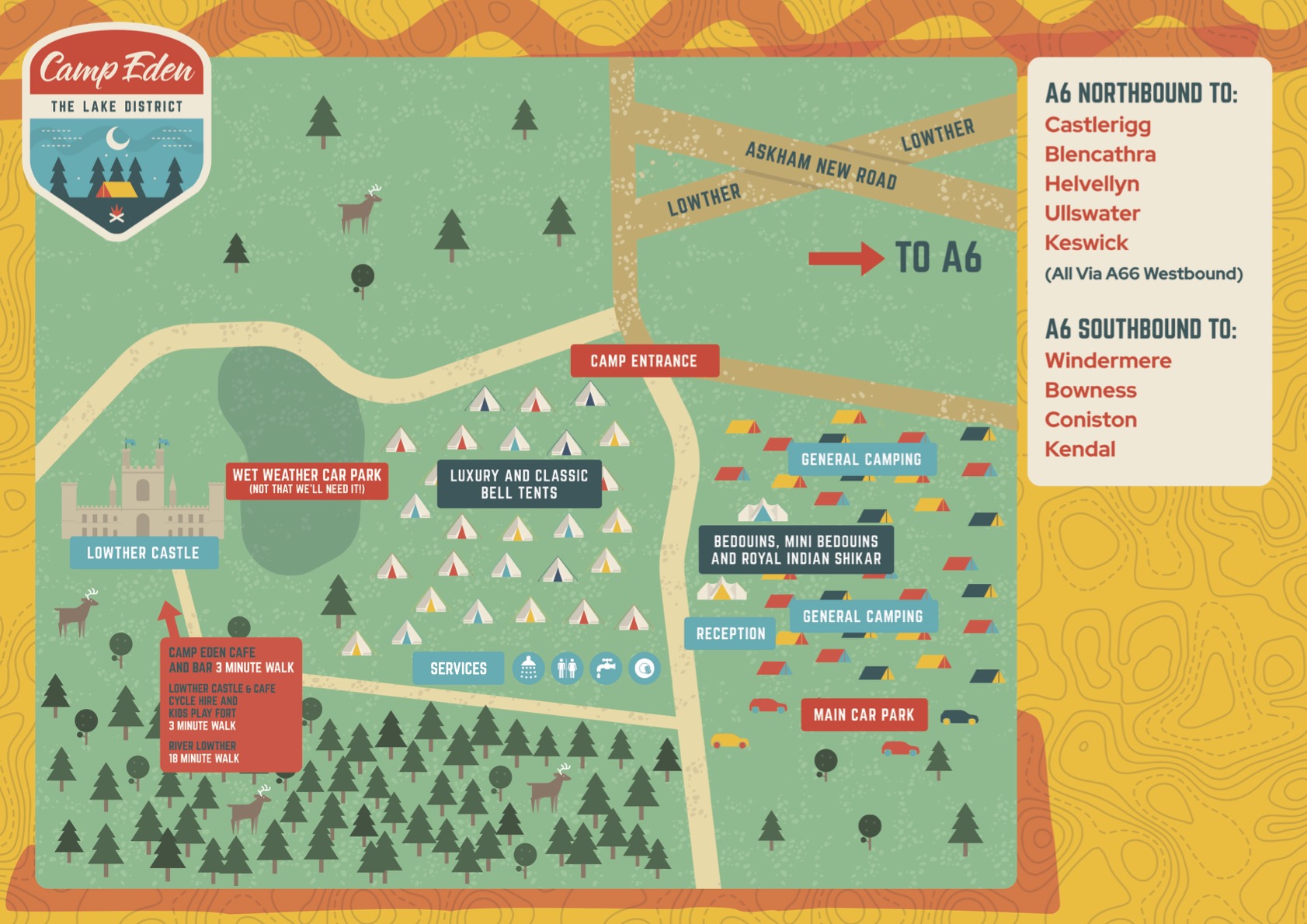 Eden Camp Map